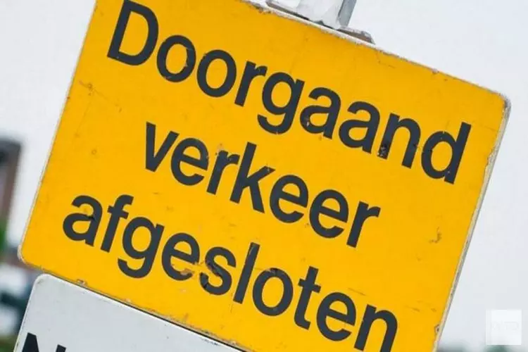 Avond-/nachtafsluiting Tjalmaweg 18 tot 20 oktober 2021