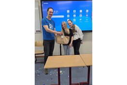 Gastles op het Vakcollege Rijnmond laat leerlingen zien waar eten vandaan komt