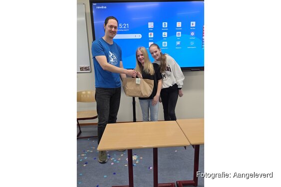 Gastles op het Vakcollege Rijnmond laat leerlingen zien waar eten vandaan komt