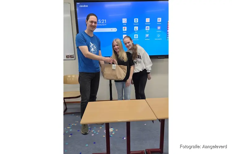 Gastles op het Vakcollege Rijnmond laat leerlingen zien waar eten vandaan komt