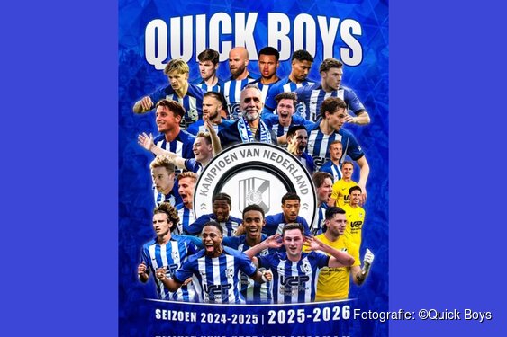 Quick Boys prolongeert titel en is voor tweede jaar op rij beste amateurploeg van Nederland