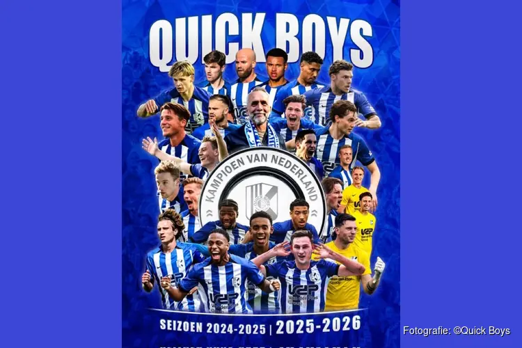 Quick Boys prolongeert titel en is voor tweede jaar op rij beste amateurploeg van Nederland